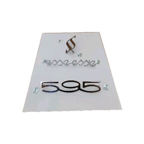 Set fregi scritte cromate - set,