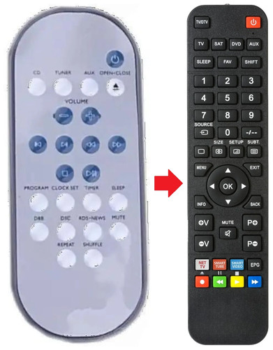 Telecomando adatto per - , philips