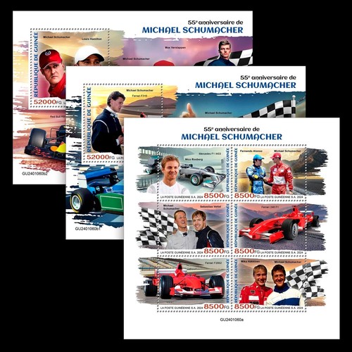 Francobolli michael schumacher - francobolli,