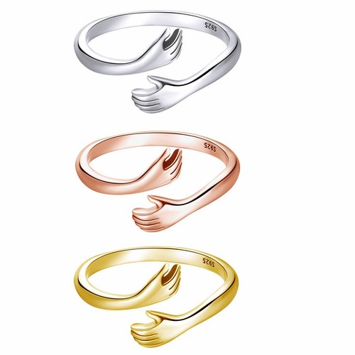 Anello abbraccio argento