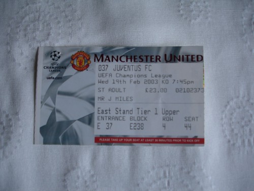 Biglietto stub manchester - stub,