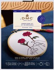 Regalo kit ricamo principianti - rosa tra le mani - DMC Easy Kit - TB210