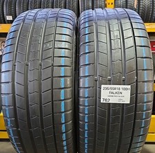 2X GOMME  235/55 R18 100H FALKEN FK510A SUV ESTIVE PNEUMATICI USATI 2355518