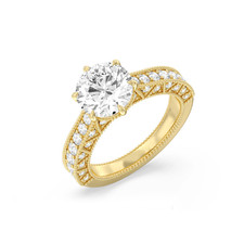 Fede nuziale in oro giallo 18