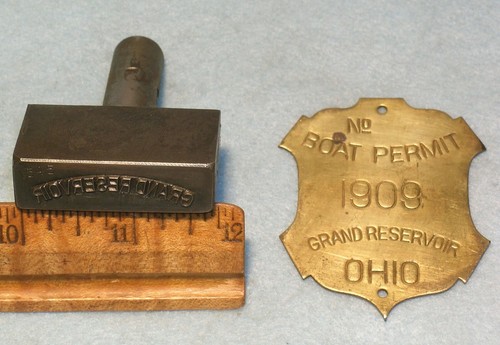 1909 grande serbatoio timbro - grande,