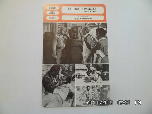 Carte fiche cinema 1960 - carte, la
