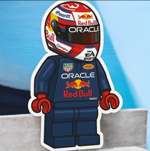 Adesivo minifigure casco corsa