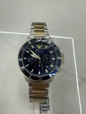 EMPORIO ARMANI Ceramica 47mm Cassa in Acciaio Inossidabile e Ceramica Nera,...