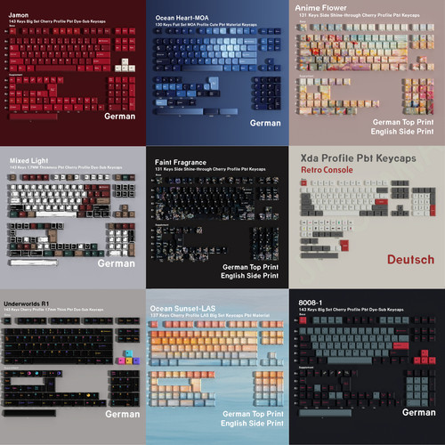 Pbt keycaps tedesco - keycaps,