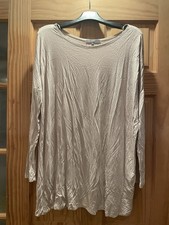 Top tunica lungo girocollo