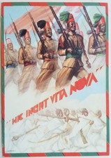 CARTOLINA CENTRO RECLUTAMENTO INDIGENI DESSIE ASCARI TRUPPE COLONIALI AFRICA M3