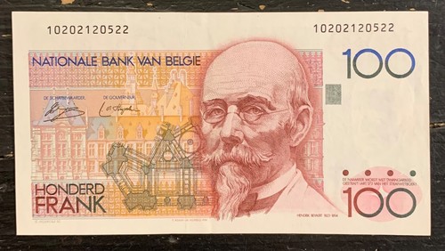 Belgio banconota da 100 - belgio,