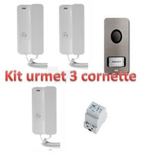 KIT AUDIO CITOFONO BIFAMILARE ESPANDIBILE BIFAMILIARE URMET  3 cornette