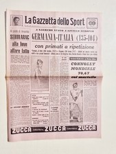 GAZZETTA DELLO SPORT 23 LUGLIO 1962 HAL CONNOLLY RECORD LANCIO DEL MARTELLO