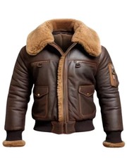 WW2 B3 RAF Giacca Uomo Marrone