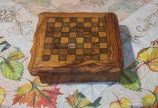 SCACCHIERA ARTIGIANALE - CM. 22 X 21 - SCACCHI - DAMA - DOMINO - SOLITARIO