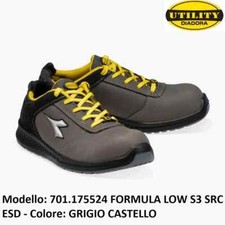 SCARPE ANTINFORTUNISTICHE DIADORA FORMULA LOW S3 SRC ESD GRIGIO CASTELLO OFFERTA