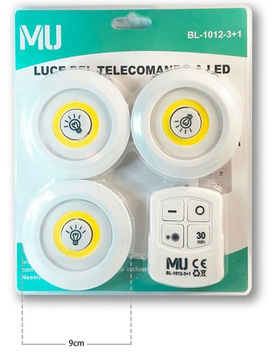 Kit faretti led light - 3, con