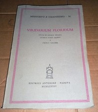 VIRIDARIUM FLORIDUM STUDI DI STORIA VENETA PER PAOLO SAMBIN I ED. ANTENORE 1984