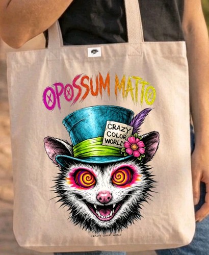Tote bag opossum - tote, cappellaio