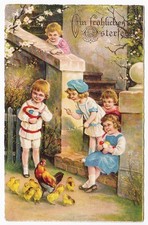 HAPPY EASTER EGGS CHILDREN