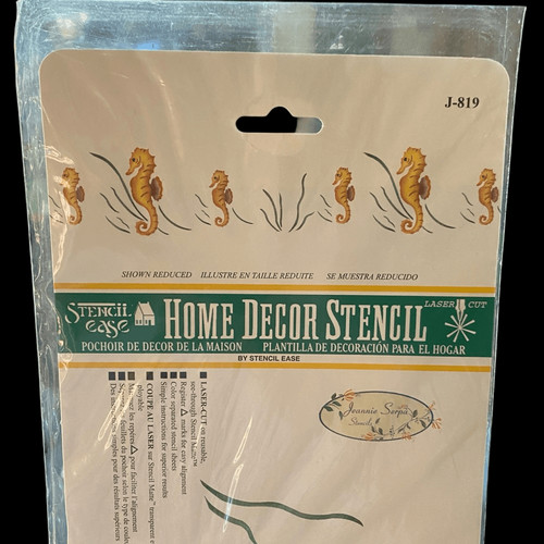 Stencil ease seahorse - stencil,