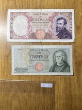 LOTTO 2 BANCONOTE LIRE 5000