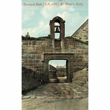 Valentine's Series Colour Postcard 'Garrison Gate (A.D. 1742), St. Mary's, Scill