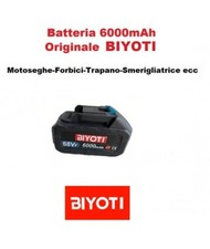 Batteria Di Ricambio 68v 6000mAh Originale BIYOTI x tutti gli Elettroutensili