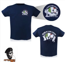 T-SHIRT MAGLIETTA PARACADUTISTI ITALIANI CON AEREO  ORIGINALE BLU NAVY 