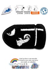 patch proiettile Super Mario Bros iron on toppa termoadesiva bullet videogame