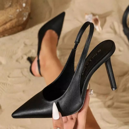 Decolte slingback donna nero - decolte,