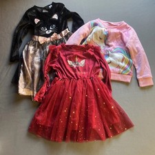 Pacchetto vestiti bambina bambina 5-6 anni vestito vestito felpa x3