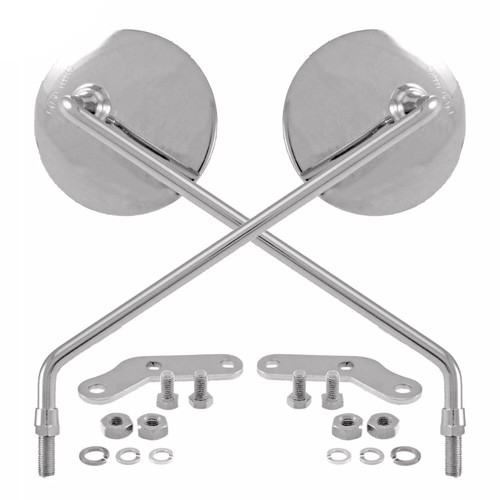 Coppia specchietti cromati - coppia,