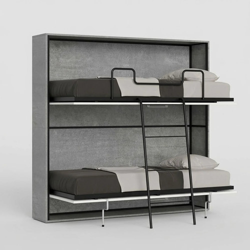 Letto castello grigio a - letto,