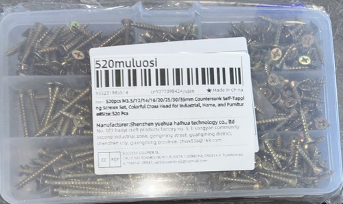 520 pcs self - pcs, self-tapping