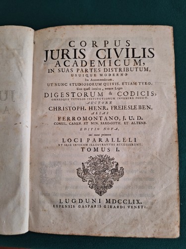 Corpus juris civilis - corpus,
