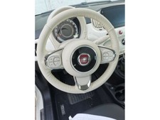 Coprivolante compatibile con Fiat 500 vera pelle avorio da cucire compatibile