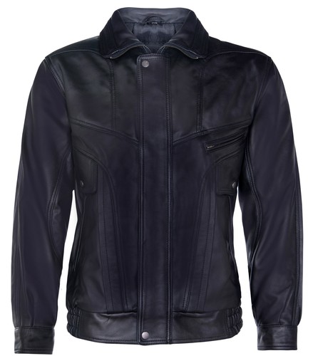 Uomo nero pelle bluson - uomo,