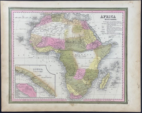 Mitchell mappa dell africa - mitchell, dell'africa