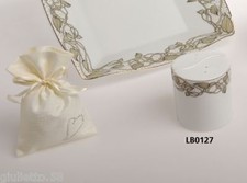 BOMBONIERA SET SALE E PEPE IN PORCELLANA ORO LB0127