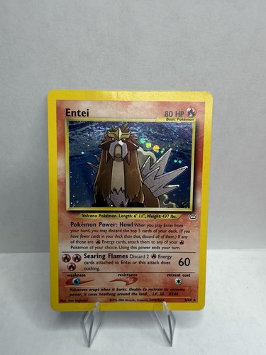 Carta pokemon entei holo - entei, 6/64
