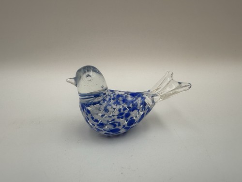 Statuina uccellino vetro - uccellino,