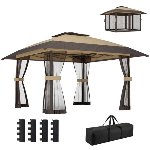 Outsunny gazebo pieghevole con - outsunny,