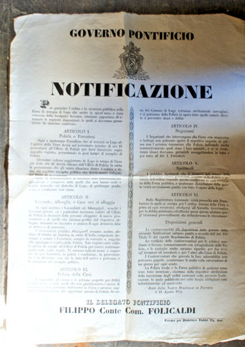 664v governo pontificio - 664v-governo,
