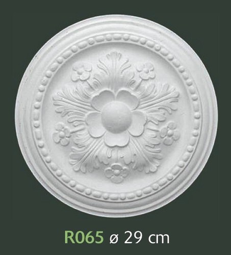 Rosone gesso bianco - bianco, per