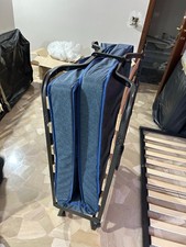 Brandina in acciaio doghe legno, materasso e ruote. Come nuove. Due a 90 euro