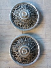 2 Coppe Ruota A Raggi Cromate Diametro 38cm