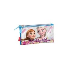 ASTUCCIO TOMBOLINO BUSTINA PORTACOLORI 3 SCOMPARTI SCUOLA FROZEN DISNEY CM. 22x1