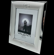 Cornice per venticinquesimo anniversario di matrimonio nozze di argento Firmata.